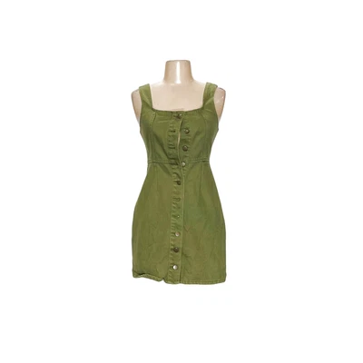 Vestido midi de algodón verde Urban Outfitters Foto 1 de 4