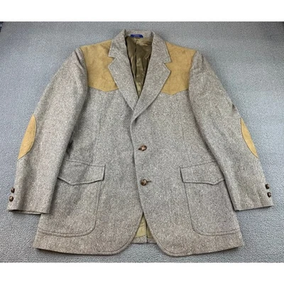VTG Pendleton Mens High Grade Western Wear Wool Suede Sports Coat Jacket Size 44 - Image 1 of 4
