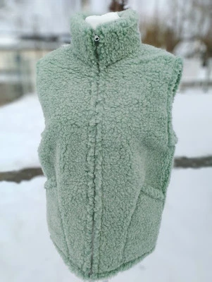 Wollweste MERINO Schurwolle 100% Merinowolle  - beige - Größen S bis XXL - Bild 1 von 4