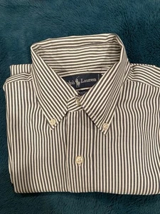 Ralph Lauren Striped Short Sleeve Shirt 15 1/2-34 - Picture 1 of 4