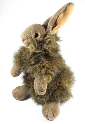 VTG MANHATTAN TOY CO. 1994 ANGORA RABBIT PLUSH STUFFED ANIMAL BUNNY LONG HAIR - Image 1 of 4