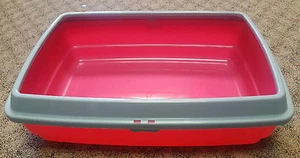 2- LITTER BOXS WCAT CON CORERCHIO #25150070 COMES IN GREAT COLORS - Picture 1 of 3