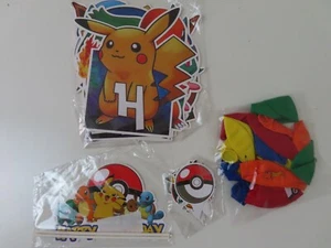Pokemon Party Pack - Globos, Banner, Cake Topper - Imagen 1 de 3