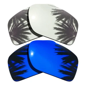 Lente de repuesto plateada y púrpura para gafas de sol polarizadas Oakley Double Edge OO9380 - Imagen 1 de 6