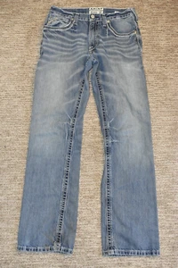 Ariat M4 Men's Jeans 30x34 Relaxed Bootcut Medium Wash Western Cowboy - Picture 1 of 11