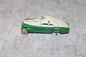 Vintage 1930s BARCLAY Slush Mold Cast POLICE CAR w/ White Rubber Wheels