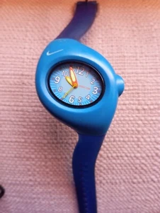 Reloj Deportivo Vintage NIKE Triax Azul Splat - Banda Silicona Púrpura - Funciona. - Imagen 1 de 4