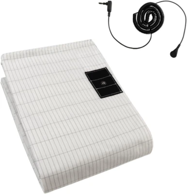 Grounding Sheets for Bed Queen Size, Grounding Flat Sheet with Silver Fiber & Co - Image 1 of 4