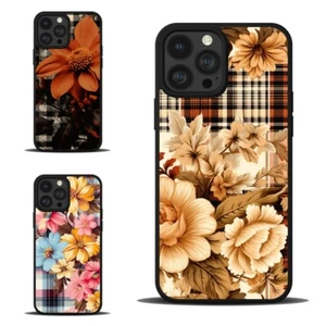 Red Checkered Flowers Funny Cases For Apple iPhone For Samsung - Picture 1 of 25