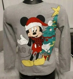 Disney mickey mouse Christmas long sleeved top age 11-12 years - Picture 1 of 2