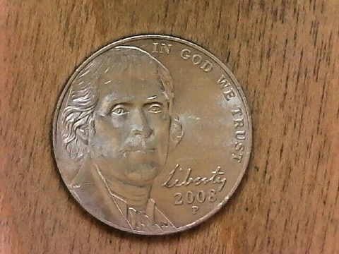 2008 P  Jefferson Nickel # 1 Cover