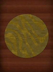 Green Swirls Lines Stripes Transitional Area Rug Animal Print DV2 - Picture 1 of 12