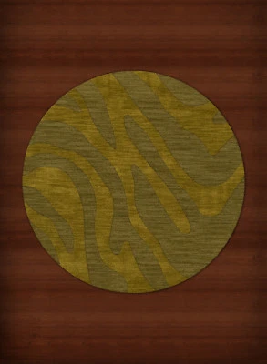 Green Swirls Lines Stripes Transitional Area Rug Animal Print DV2 - Image 1 of 2