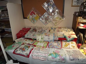 Large Lot 52 Vintage Children's Handkerchiefs - Variety Styles/Sizes/Colors - Picture 1 of 24