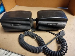 Two Motorola Amplified Speakers One Wire - Picture 1 of 1