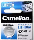 Batterie 3V - CR2016 - Lithium - Camelion - Knopfzellen - 2 Stück