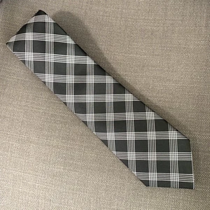 Michael Kors Men's Neck Tie Black Lombard Check Silk Blend NWT - Picture 1 of 2
