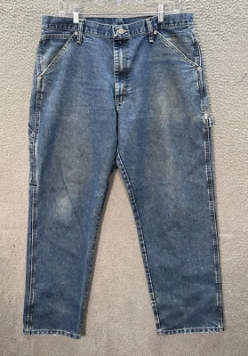 Wrangler Rasco FR Jeans Mens 34x32 Blue Carpenter Flame Resistant Workwear * - Image 1 of 4