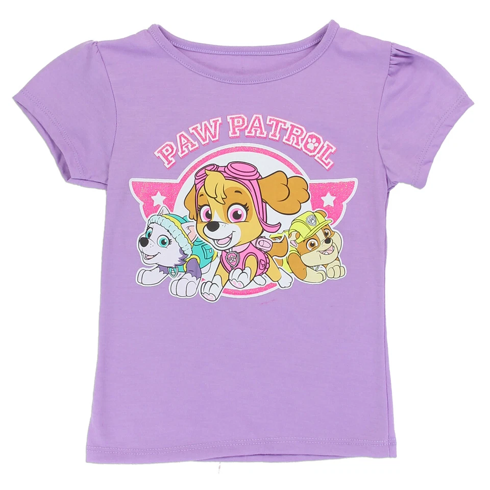 Nickelodeon Paw Patrol ☆ Camiseta para niñas pequeñas ☆ Skye, Everest y Escombros ☆ 2T Foto 1 de 1