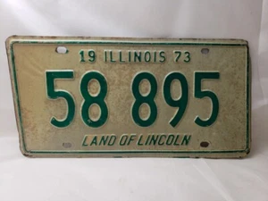 Vintage 1973 Illinois License Plate - Picture 1 of 15
