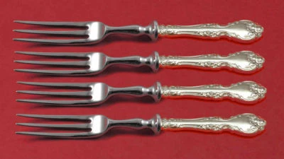 Juego de tenedores de frutas Melrose by Gorham de plata esterlina 4 piezas HHWS 6" hechos a medida Foto 1 de 2