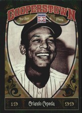 2013 Panini Cooperstown Green Crystal Braves Baseball Card #81 Orlando Cepeda