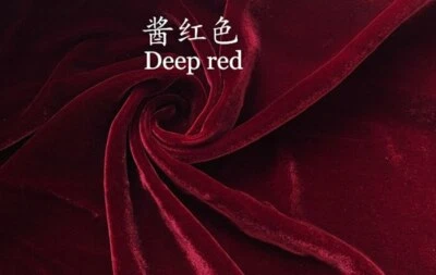 Vestido de noche de lujo de tela de terciopelo de algodón de seda blanco negro de 1 yarda material terciopelo Foto 1 de 4