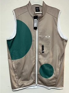 OAKLEY Men's Staple Modern Style Golf/Range Vest, Beige, Size L - - Picture 1 of 4