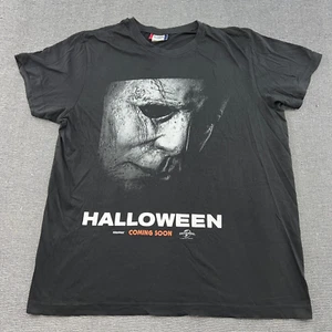 Camiseta promocional de película Michael Myers Halloween 2018 universal camarilla grande negra - Imagen 1 de 12