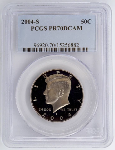 2004-S CLAD PROOF KENNEDY HALF DOLLAR PCGS PR70DCAM Cover