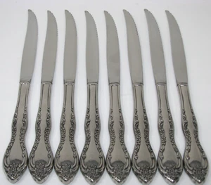 Oneida BOURBON 8er Set Steakmesser 9 1/8" Edelstahl SSS Besteck Silberbesteck - Bild 1 von 5