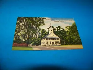 Midway Church U.S. 17 South of Savannah, Georgia Vintage Postcard 1953 - Picture 1 of 2