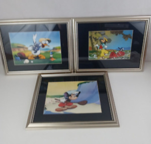 Disney World Goofy Mickey Donald Golf Framed Artwork Print