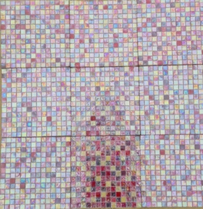 Pink Multicolour Mosaic Sheets - 305x305x8mm - Price Per Sheet - Picture 1 of 1