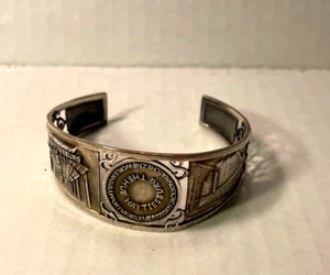 Brazalete de plata esterlina recuerdo Hattiesburg Mississippi vintage - Imagen 1 de 10