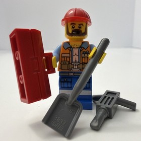 LEGO&reg; Frank the Foreman Minifigure LEGO Movie Construction Crew CITY tlm047