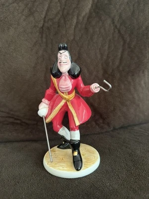 Vintage 1990's Disney Ceramic Captain Hook Figurine from Peter Pan Made Malaysia - Image 1 of 4