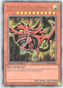 Tarjeta Slifer the Sky Dragon (edición 25 aniversario) LC01-EN002 - Yu Gi Oh - casi nueva - Imagen 1 de 2