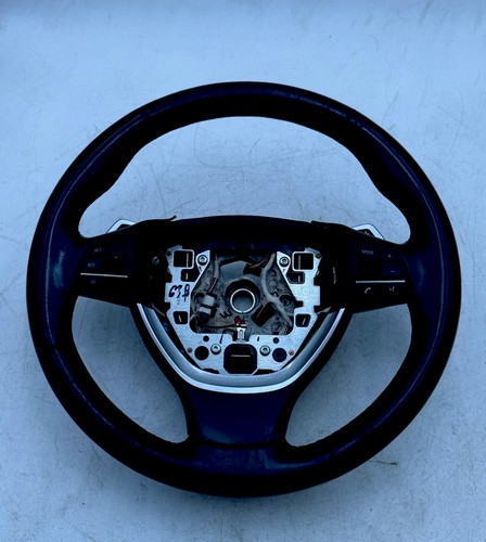 Genuine OEM 2019 Cadillac XT4 Heated Black Leather Steering Wheel With Paddle Shifters