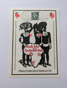 Impero tedesco foglio speciale Reichskolonialbund Dresda 1938 - Foto 1 di 5
