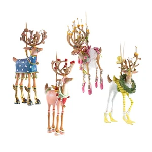 Dash Away Reindeer Ornament Set-B by Patience Brewster - Picture 1 of 2