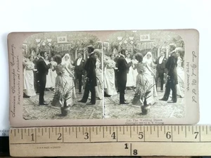 The Wedding Dance Stereoview American Stereoscopic Company 1900 1st Edition - Bild 1 von 2