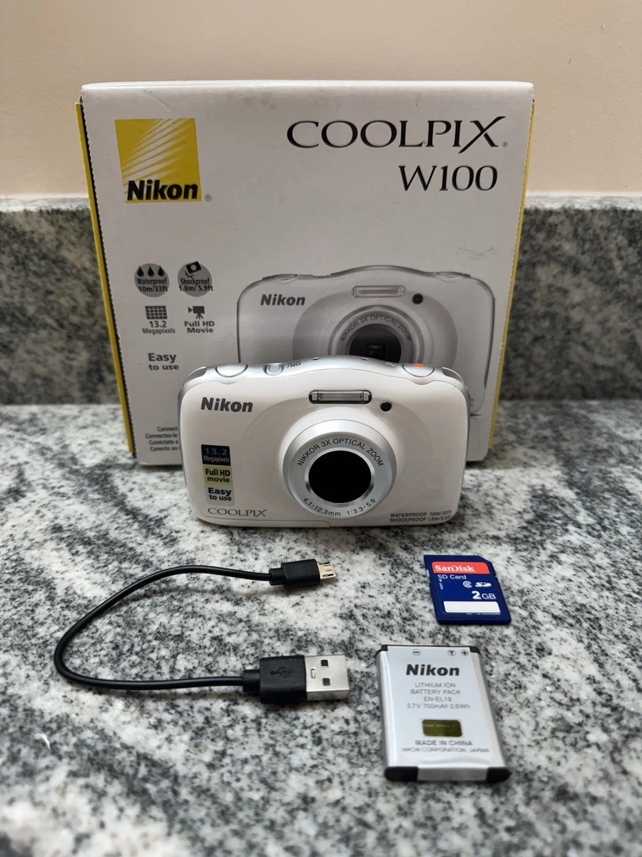 Nikon COOLPIX w100 防水デジタルカメラ ホワイト Amazon.com : Nikon COOLPIX W100 (White) : Electronics