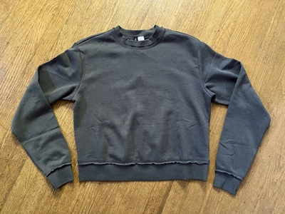 Sudadera corta H&M Dividida para mujer XS gris carbón Foto 1 de 4