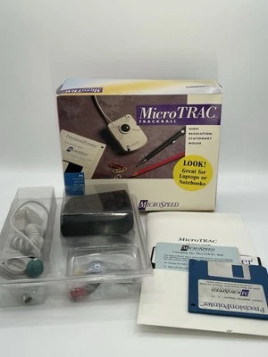 MicroTRAC Trackball Micro Speed Vintage PC Computer - Image 1 of 4