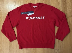 NEW ALEX MILL P'JIMMIES SWEATSHIRT PULLOVER PJIMMIES RED MEN SIZE LARGE - Picture 1 of 7