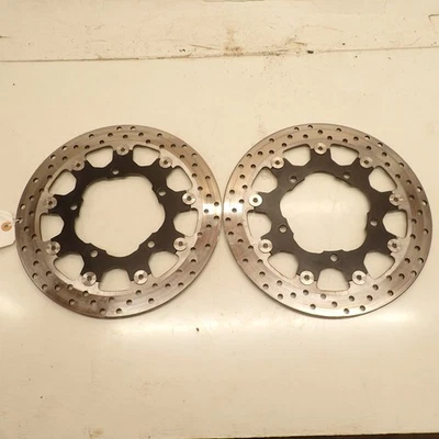 07-25 suzuki v-strom vstrom DL DL650 set of front brake rotors - Image 1 of 4