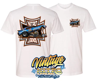 80 年代 NITRO LEGENDS Raymond Beadle 81-Blue Max (298-010) T 恤 — 第 1/4 张图片