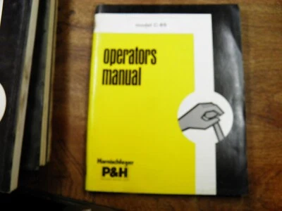 P & H C65 C-65 CRANE OPERATORS MANUAL - Image 1 of 4