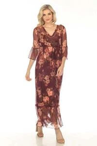 Johnny Was Love Winonna Silk Floral Maxi Slip Dress Plus Size L34523 - Picture 1 of 8